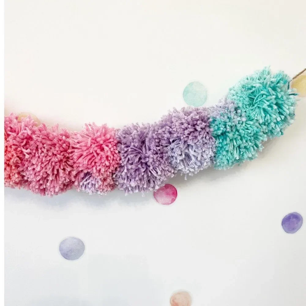 Colorful Pom Pom Garland